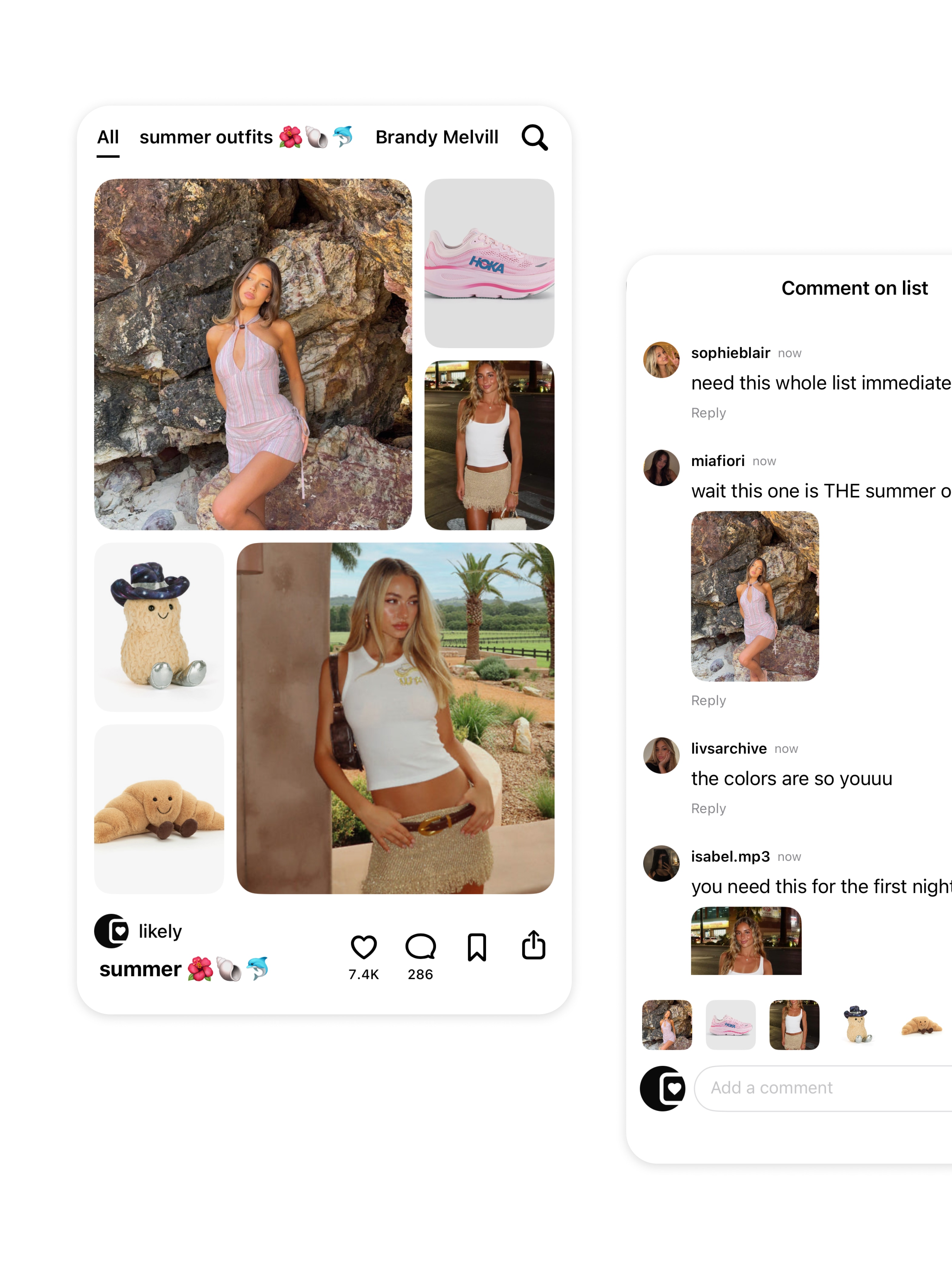 Discover a summer wishlist on For You and join friends in the comments
